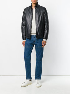 Chaqueta de cuero puro para hombre, estilo Simple personalizado, Original - Product Image 3