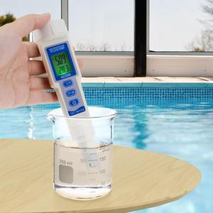 Testeur multi-paramètres numérique <span class=keywords><strong>pH</strong></span> / EC / Temperature <span class=keywords><strong>Meter</strong></span> <span class=keywords><strong>ATC</strong></span> 3 in 1 Waterproof Combo Pool Spa Drinking Purity