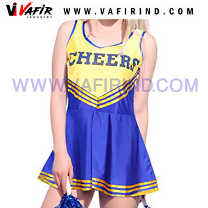Uniformes de porristas sublimación personalizados al por mayor para niñas, modelo de spandex, algodón, poliéster, rayón y látex, a la venta al por mayor - Product Image 2