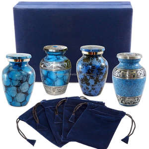 Urna conmemorativa funeraria de Metal de la mejor calidad, Color rojo, diseño fabuloso, urna de cremación de cenizas humanas para seres queridos - Product Image 6