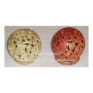 ที่วางเทียนโบราณทำมือจากหินสบู่ - Product Image 1