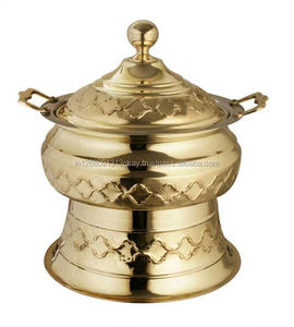 Designer Brass <b>Food</b> <b>Warmer</b> Restaurant Ware Indian Chafing Dish - Product Image 1