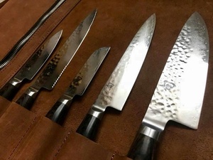 Large Genuine <b>Leather</b> <b>Knife</b> <b>Roll</b>, Chef <b>Knife</b> Bag, 10 Pocket <b>Knife</b> <b>Roll</b> - Product Image 5