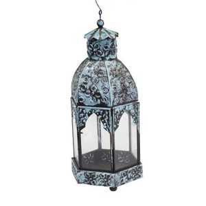 Antique Christmas Candle <b>Lantern</b> New Design Filigree with Glass Handmade Metal and Iron Home Decorative New INS Style - Product Image 4