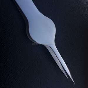 Pinzas profesionales para cejas de acero inoxidable sostenibles al por mayor con peine y logotipo personalizado pinzas para cejas puntiagudas - Product Image 3