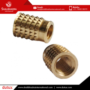 Tornillo de accionamiento hexagonal sin cabeza de latón de tamaño personalizado insertos tuercas sujetadores para materiales plásticos - Product Image 3