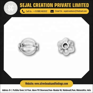 Perles en argent uni - Product Image 3