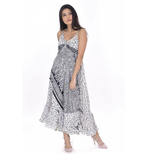 Robe en soie à bretelles fines pour femmes, vêtements pour femmes, Maxi, style Vintage, 2019 - Product Image 1