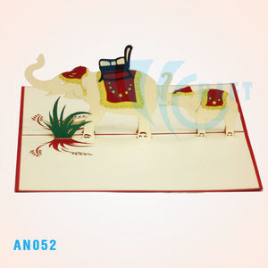 Carte de vœux 3D pop-up vietnamienne faite à la main, style anime, artisanat en papier animalier pour mariage ou anniversaire Souvenir ou cadeau - Product Image 6