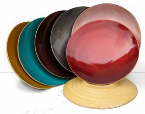 Platos lacados de bambú, precio más barato - Product Image 2
