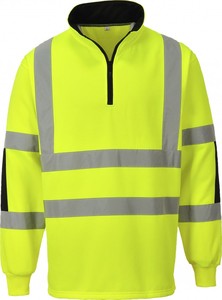 Sudadera con capucha de seguridad de poliéster fluorescente impermeable transpirable antiestática de alta visibilidad con cinta reflectante - Product Image 3