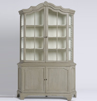 Armoire de salon française de couleur acajou, armoire de vitrine Vintage en acajou, meubles indonésien