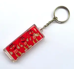 Advertising Gift Acrylic Liquid Cute Floating Souvenir Keychain