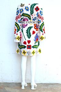 Cardigan à fleurs pour femmes, vêtements d'extérieur, Collection mexicain, broderie à la main, manteau Style Boho, Kimono, nouveau 2020 - Product Image 5