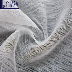 LCSH011 Taiwán 100% tela de Organza de poliéster para vestidos de novia prendas de novia Textiles para el hogar tapicería cortinas bolsas - Product Image 1