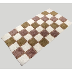 Nuevo diseño Color sólido Alfombra de baño de algodón de alta calidad Venta al por mayor Alfombra de baño de algodón de calidad suave al por mayor en la India - Product Image 2