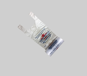 t-shirt plastic bags on roll made in Vietnam - Product Image 1