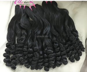 Superventas Super doble dibujado ondulado Remy extensiones de cabello tejido 8 "-28" cabello humano vietnamita sin procesar todos los colores - Product Image 1