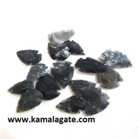 Мох-Агат от 1 до 1,5 дюймов, наконечник агата, необработанный лечебный камень, недорогой наконечник стрелы для охоты, лечебный камень с кристаллами