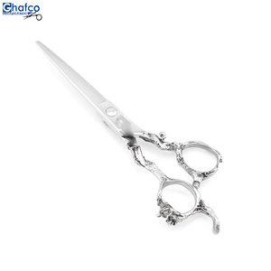 Ciseaux de coiffure polonais professionnels avec belle conception lame en acier inoxydable poignée en céramique coupe de cheveux à pointe émoussée pointue - Product Image 1
