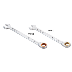 148mm có thể điều chỉnh bánh răng vòng Ratchet cờ lê cờ lê mạ chrome kết thúc gương - Product Image 1