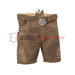 Oktoberfest Bavarian Lederhosen <b>Shorts</b> Plus Size Anti-Wrinkle Embroidered <b>Maternity</b> Friendly - Product Image 1