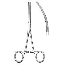 คีมหลอดเลือดแดงเบนบริดจ์ตรงและโค้ง15ซม. 18ซม. เหล็กกล้าเยอรมัน Mahersi - Product Image 2