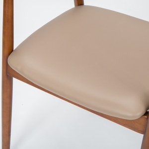 Sillas modernas de cuero Pu con brazo de madera, venta al por mayor, nuevas, de lujo, de Vietnam - Product Image 5