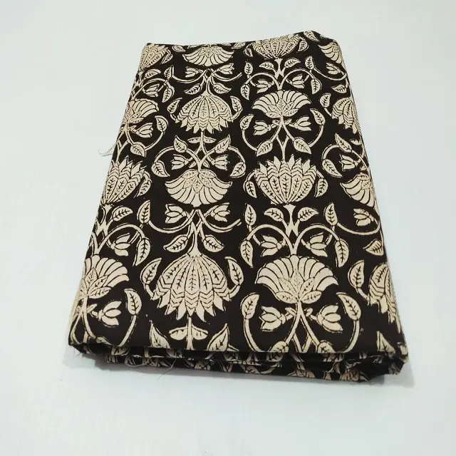 Rajasthani Cotton Indian Hand Block Printed Lehenga Skirt fabric for women