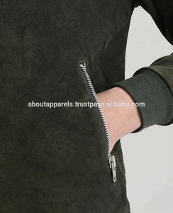 แจ็กเก็ตหนังแกะเข้ารูปแบบปรับแต่งได้เสื้อโค้ทฤดูหนาวแขนยาวมีซิปขนาดใหญ่พิเศษ - Product Image 3