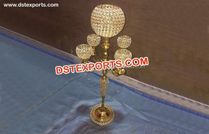 Bolas de cristal de boda de estilo indio, bolas de cristal plateadas para decoración de boda, nuevo diseño - Product Image 3