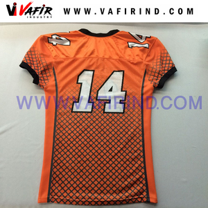 Último Modelo de Camiseta de Fútbol Americano para Adultos de Alta Calidad, Manga Larga, Sublimación Personalizada, Tallas Grandes, Secado Rápido, Uniformes Transpirables - Product Image 3