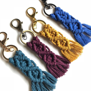 Llavero de macramé moderno / llaveros / llavero de cuerda - Product Image 1