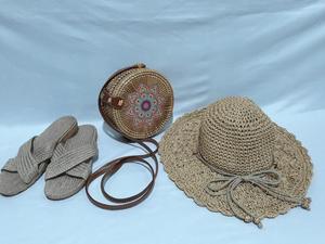 Bolso redondo de mimbre para mujer, bolsa de mimbre con logotipo personalizado, estilo artístico, hecho a mano, regalo (0084587176063 WS) - Product Image 6