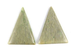 Cabochons en jaspe naturel en forme de Triangle, Collection de pierres précieuses lisses et amples, 105 Carat, 2 pièces - Product Image 6