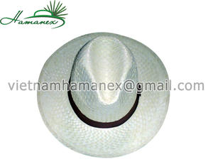 Chapeaux de paille unisexe élégants style Fedora Cowboy avec large bord - Product Image 3