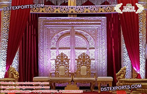 Marco de puerta de escenario de boda antiguo El mejor panel de puerta Decoración DE BODA Marcos de puerta de fibra para decoración de escenario Fabricante Oferta DE VENTA DE EE. UU. - Product Image 4