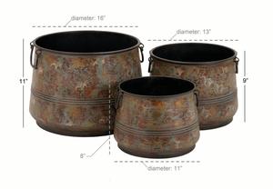 Maceta de Metal de latón para jardín - Product Image 2