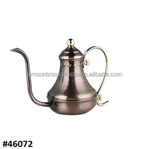 ทองเหลืองและไม้จับหม้อชาตกแต่งปาล์มร้านอาหารชากาต้มน้ำ - Product Image 4