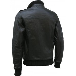 Nouvelle vente en gros conception personnalisée logo personnalisé veste de mode en cuir pour hommes - Product Image 5
