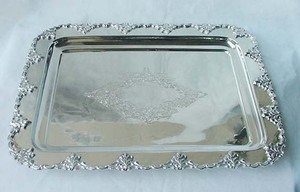 Bandeja de cargador de esmalte redondo para el hogar, Hotel, restaurante, Bar, fiestas de boda - Product Image 2