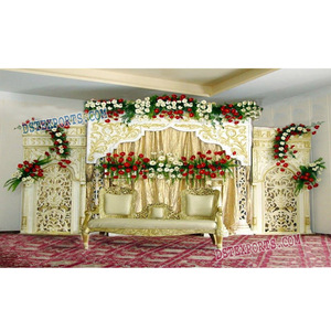 Boda ceremonia telón de fondo paneles decoración telón de fondo escenario decoración boda escenario paneles - Product Image 1