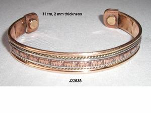 <b>Magnetic</b> <b>Copper</b> <b>Bracelet</b> with <b>Copper</b> and Two Steel Wire Wearing It Has Health Benefits <b>Magnetic</b> Therapy <b>Copper</b> <b>Bracelet</b> - Product Image 6