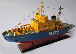 KAPITAN KHLEBNIKOV Modèle de bateau en bois fait à la main Nouveauté Cadeaux Modèle d'artisanat - Product Image 4