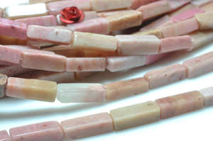 High quality Rectangle Beads rhodonite bead <b>crystal</b> women necklace <b>jewellery</b> square gemstone bead Jewelry Making suppler - Product Image 2