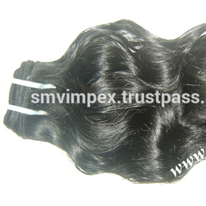 Indian Remy Human Hair <b>Weaving</b> Temple <b>Machine</b> Double Weft Hairs 100 Grams Raw Shedding Free - Product Image 2
