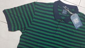 Polo pour hommes du Bangladesh Vêtements en coton de haute qualité avec bande de couleur pour le printemps - Product Image 3