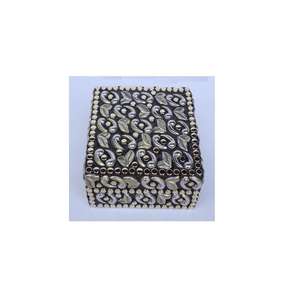 ชิ้นส่วนเหล็กโลหะโมเสกบนกล่องไม้สี่เหลี่ยมทุกขนาดกล่องเครื่องประดับสำหรับผู้หญิงและเด็กผู้หญิงของขวัญแปลกใหม่ - Product Image 4