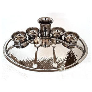 ชุดถาดอาหารทองแดงคุณภาพสูง ตราคิง อินเตอร์เนชั่นแนล พร้อมเหล็กกล้า ชุดอาหารทองแดง 1 ชุด ราคาดีที่สุด - Product Image 1