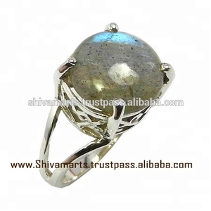 Caliente nuevo producto 925 plata esterlina labradorita piedra preciosa eternidad Vermeil anillo hecho a mano joyería de plata proveedor - Product Image 3